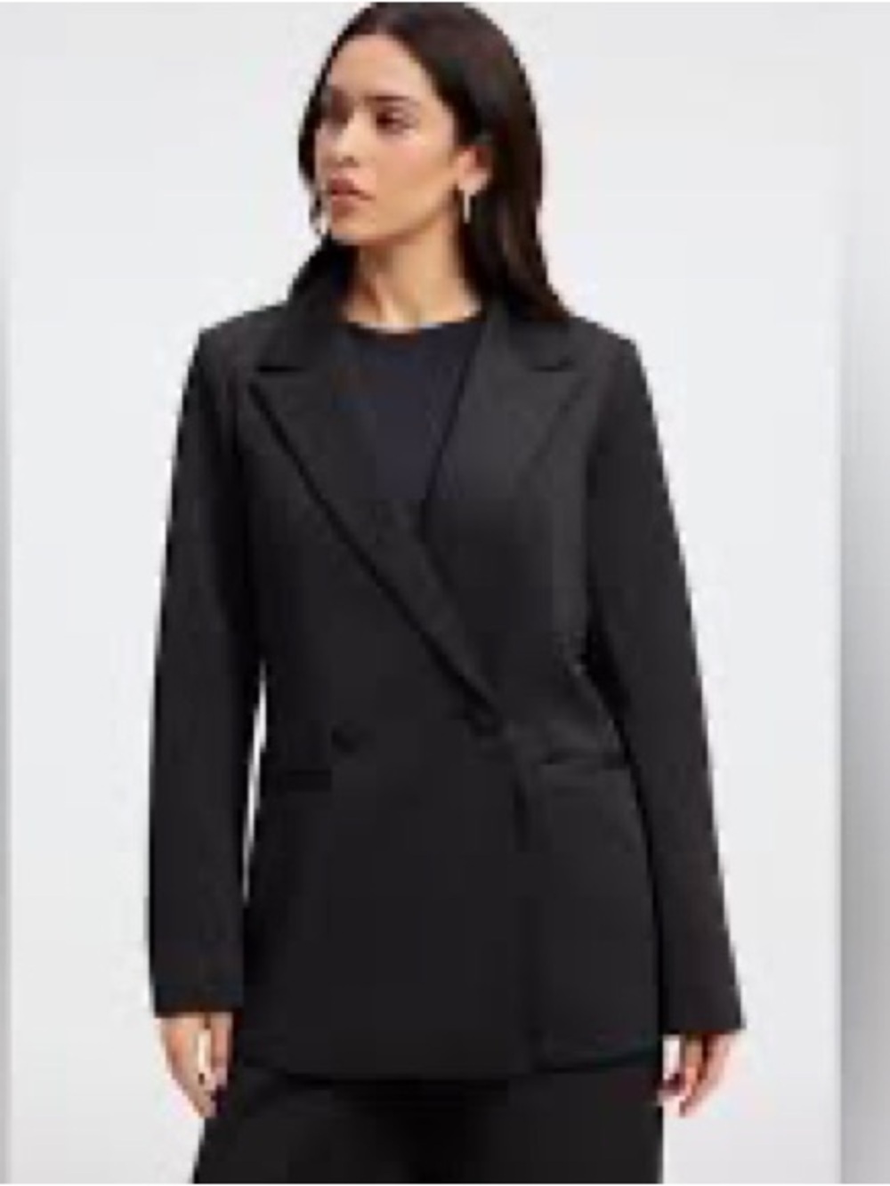 Good American Blazer – Black, Size 4 (XL)
